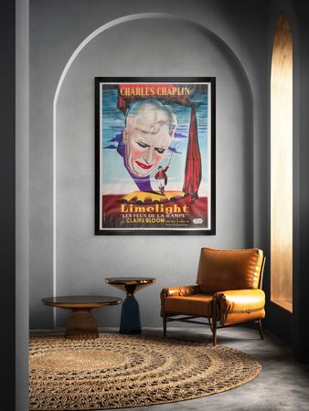 Lot #819 Charlie Chaplin 'Limelight' Original Grande Movie Poster (France) - 46.75? x 62.75? - Image 2