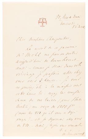Lot #714 Ivan Turgenev Autograph Letter Signed, Sent to Noted French Publisher Georges Charpentier - Image 1