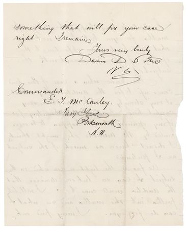 Lot #531 David D. Porter Partial Letter Signed - Image 2