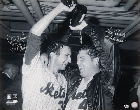 Lot #964 Tom Seaver and Jerry Koosman Oversized Signed Photograph - Image 1