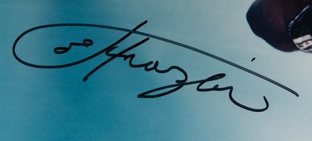 Lot #956 Joe Frazier Oversized Signed Photograph - Image 2