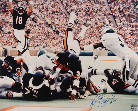 Lot #962 Walter Payton Oversized Signed Photograph - Image 1