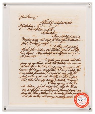 Lot #952 Alexander Cartwright Press Copy Letter - Image 2