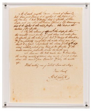 Lot #952 Alexander Cartwright Press Copy Letter - Image 3