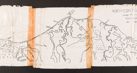 Lot #397 Guadalcanal Coastal Battlefield Map of the 1st Marine Division (August 1942) - The First Major Conflict Between Allied and Japanese Forces in the Pacific Theater - Image 5