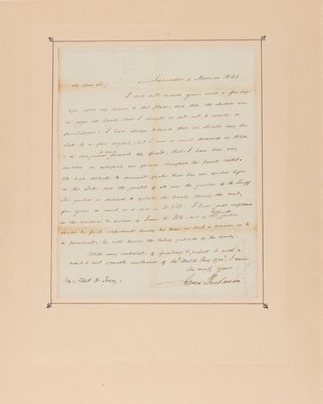 Lot #8 James Buchanan Autograph Letter Signed: 