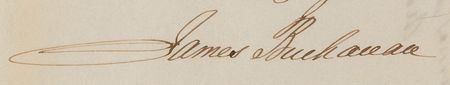 Lot #8 James Buchanan Autograph Letter Signed: 