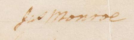 Lot #96 James Madison and James Monroe Document Signed as President and Secretary of State - Image 3