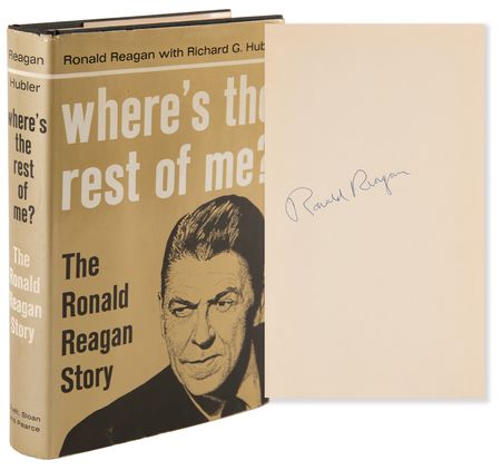 Lot #111 Ronald Reagan Signed Book - Where's the Rest of Me? - Image 1