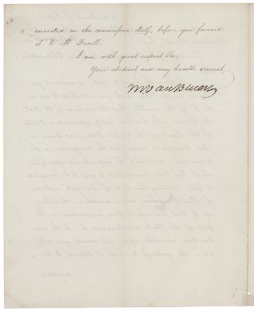 Lot #152 Martin Van Buren Letter Signed to Nicholas Biddle, President of the Bank of the United States - Image 2