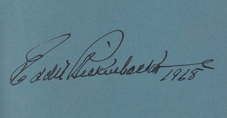Lot #533 Eddie Rickenbacker Signed Book - Rickenbacker: An Autobiography - Image 2