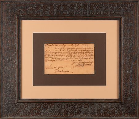 Lot #158 John Hancock Autograph Document Signed, Supplying Rations to Troops in Nova Scotia - Image 2