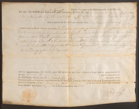 Lot #164 Patrick Henry Document Signed - Image 2