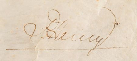 Lot #164 Patrick Henry Document Signed - Image 3