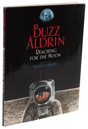 Lot #593 Buzz Aldrin Signed Book - Reaching for the Moon - Image 3
