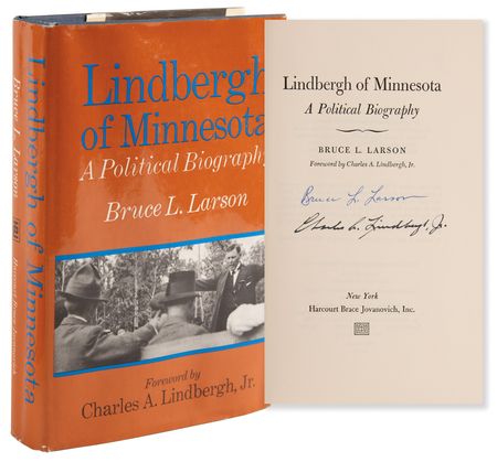 Lot #582 Charles Lindbergh Signed Book - Lindbergh of Minnesota - Image 1