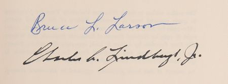 Lot #582 Charles Lindbergh Signed Book - Lindbergh of Minnesota - Image 2