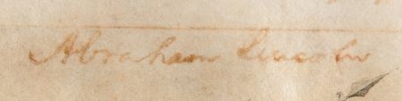 Lot #11 Abraham Lincoln Document Signed as President, Appointing a 