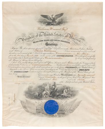 Lot #119 William H. Taft Document Signed - Image 1