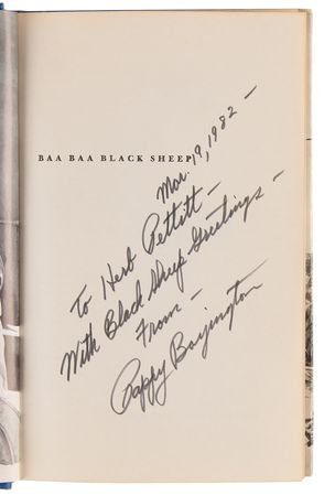 Lot #457 Pappy Boyington Signed Book - Baa Baa Black Sheep - Image 4
