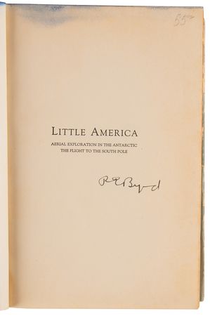 Lot #255 Richard Byrd Signed Book - Little America - Image 4