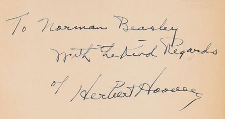 Lot #82 Herbert Hoover Signed Book - America's First Crusade - Image 2