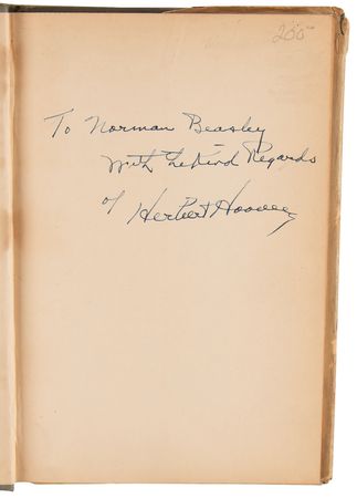 Lot #82 Herbert Hoover Signed Book - America's First Crusade - Image 4
