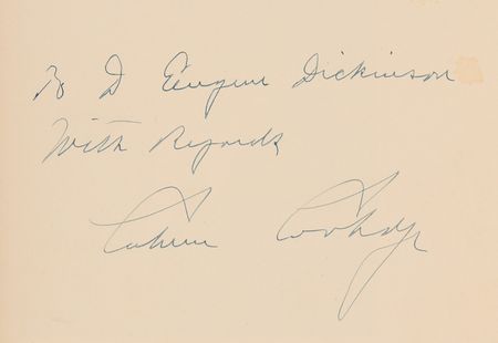 Lot #58 Calvin Coolidge Signed Book - The Autobiography of Calvin Coolidge - Image 2