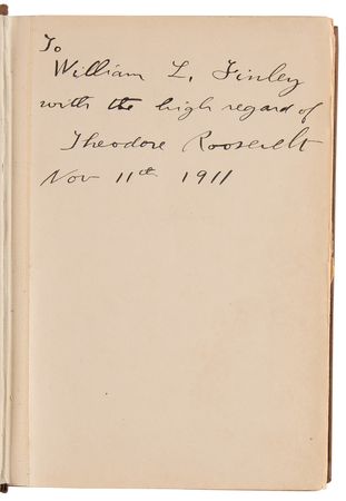 Lot #117 Theodore Roosevelt Signed Book - African Game Trails, Presented to an American Conservationist - Image 4