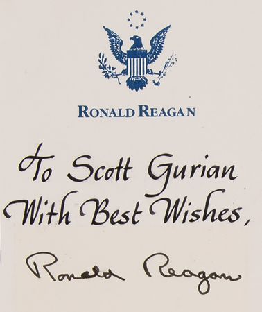 Lot #114 Ronald Reagan Signed Bookplate - Image 2