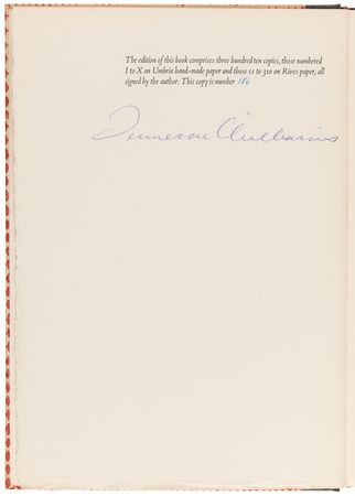 Lot #747 Tennessee Williams Signed Book - I Rise in Flame, Cried the Phoenix - Image 4