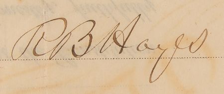 Lot #79 Rutherford B. Hayes Document Signed - Image 2