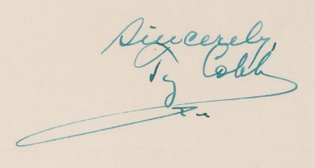 Lot #936 Ty Cobb Letter Signed to the Baseball Hall of Fame's Founder, on 