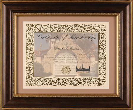 Lot #125 Donald Trump Signed Membership Certificate for the Mar-a-Lago Club - Image 1