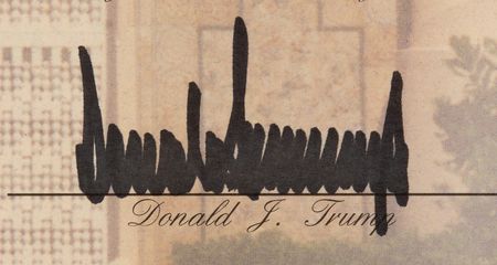 Lot #125 Donald Trump Signed Membership Certificate for the Mar-a-Lago Club - Image 3