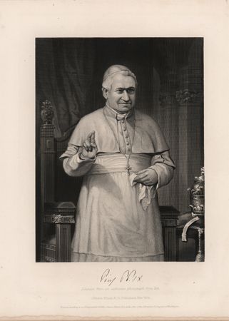 Lot #318 Pope Pius IX Letter Signed on 