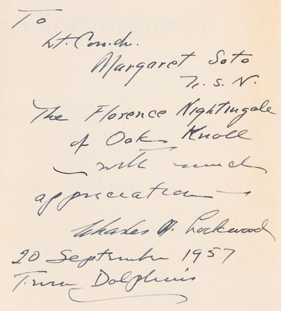 Lot #507 Charles A. Lockwood Signed Book - Through Hell and Deep Water, Presented to 