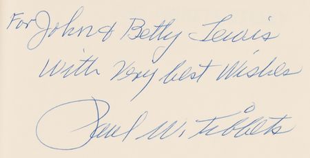 Lot #482 Enola Gay: Paul Tibbets Signed Book - The Tibbets Story - Image 2