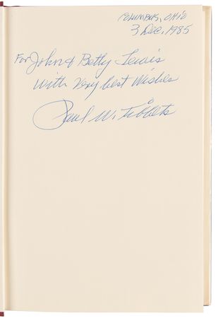 Lot #482 Enola Gay: Paul Tibbets Signed Book - The Tibbets Story - Image 4