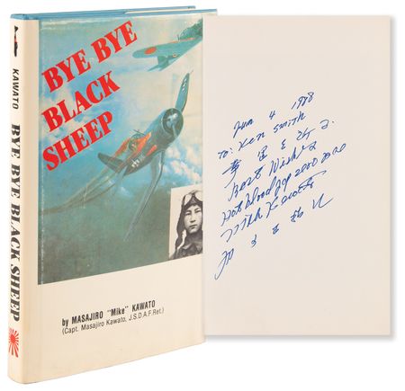 Lot #503 Masajiro 'Mike' Kawato Signed Book - Bye Bye Black Sheep - Image 1