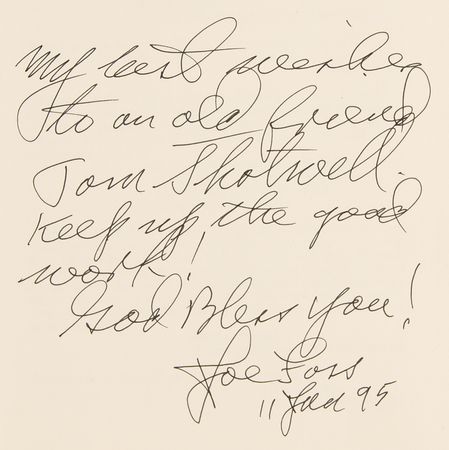 Lot #489 Joe Foss Signed Book - A Proud American - Image 2