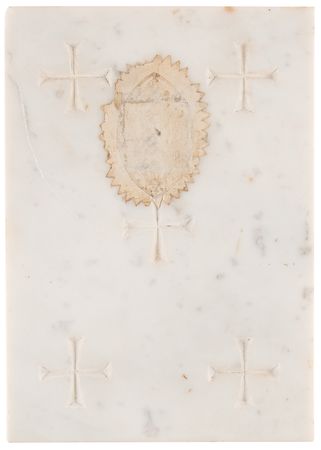 Lot #313 Cathedral of Notre Dame Stone Tablet - Image 1