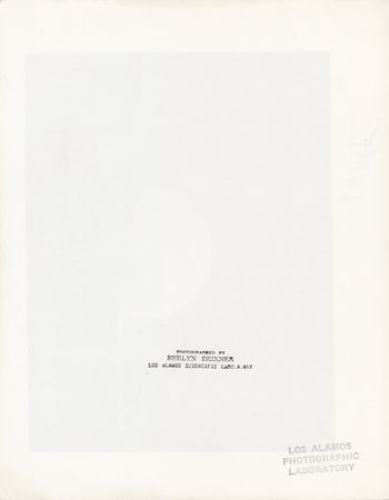 Lot #442 Atomic Bomb: Harold M. Agnew Signed Photograph - 'Trinity (0.006 Sec.)' - Image 2