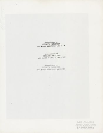 Lot #444 Atomic Bomb: Robert Bacher Signed Photograph - 'Trinity (2.0 Sec.)' - Image 2