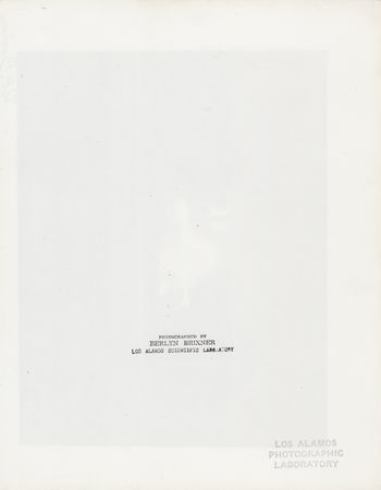 Lot #445 Atomic Bomb: Robert Bacher Signed Photograph - 'Trinity (4.0 Sec.)' - Image 2