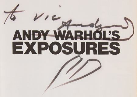 Lot #685 Andy Warhol Signed Book - Exposures - Image 2