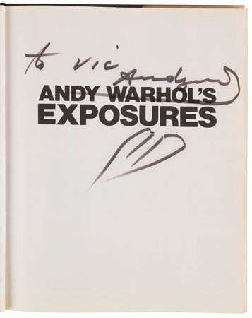Lot #685 Andy Warhol Signed Book - Exposures - Image 4