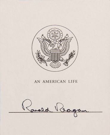 Lot #112 Ronald Reagan Signature Display - Image 3