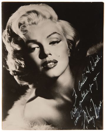Lot #782 Marilyn Monroe Signed Photograph by Frank Powolny, Presented to London Shoe Designers Anello & Davide - Image 1