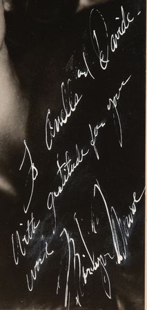 Lot #782 Marilyn Monroe Signed Photograph by Frank Powolny, Presented to London Shoe Designers Anello & Davide - Image 2